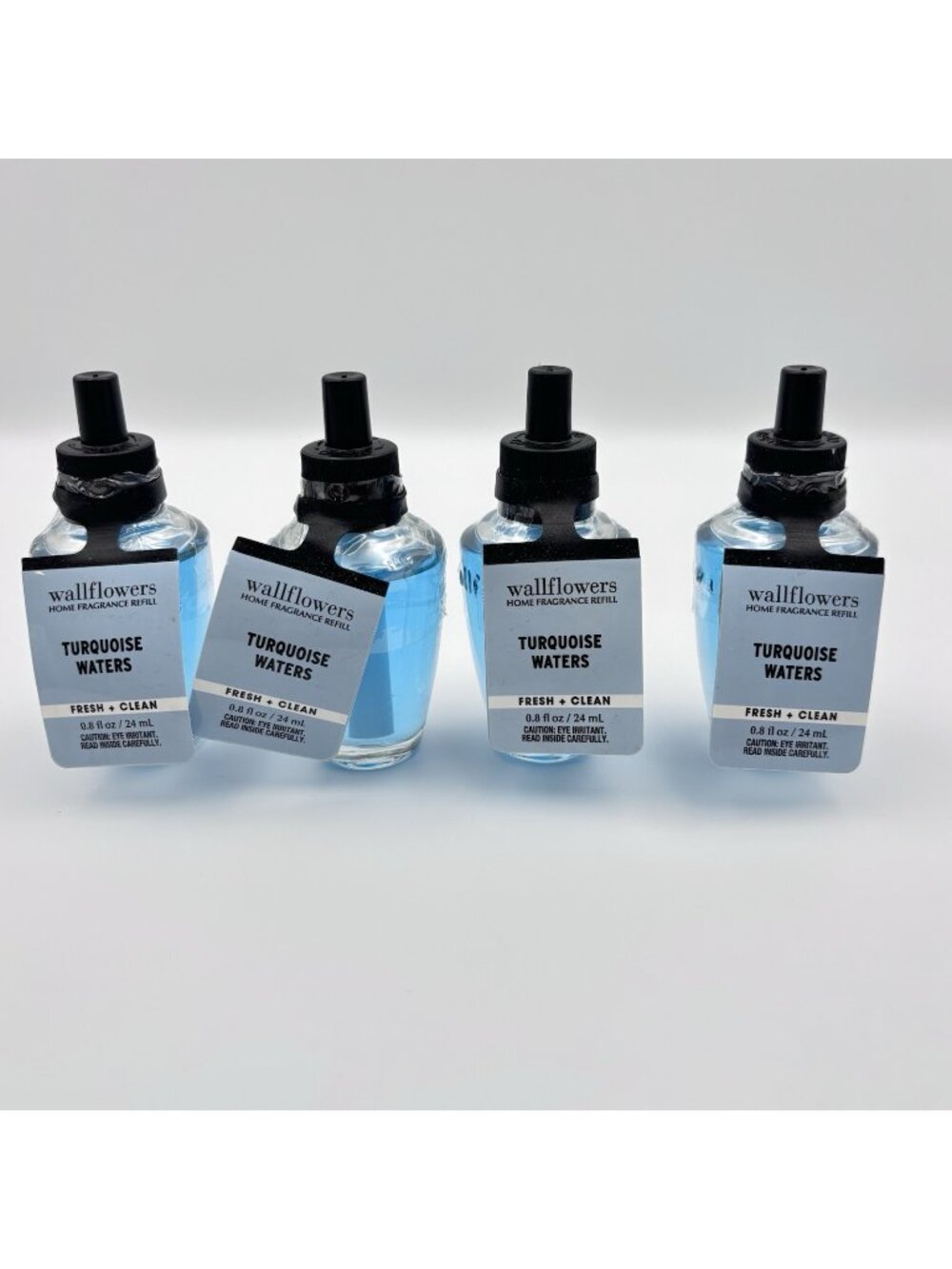 4 Bath & Body Works Turquoise Waters Wallflowers Refill Plug ins Blue Bergamot